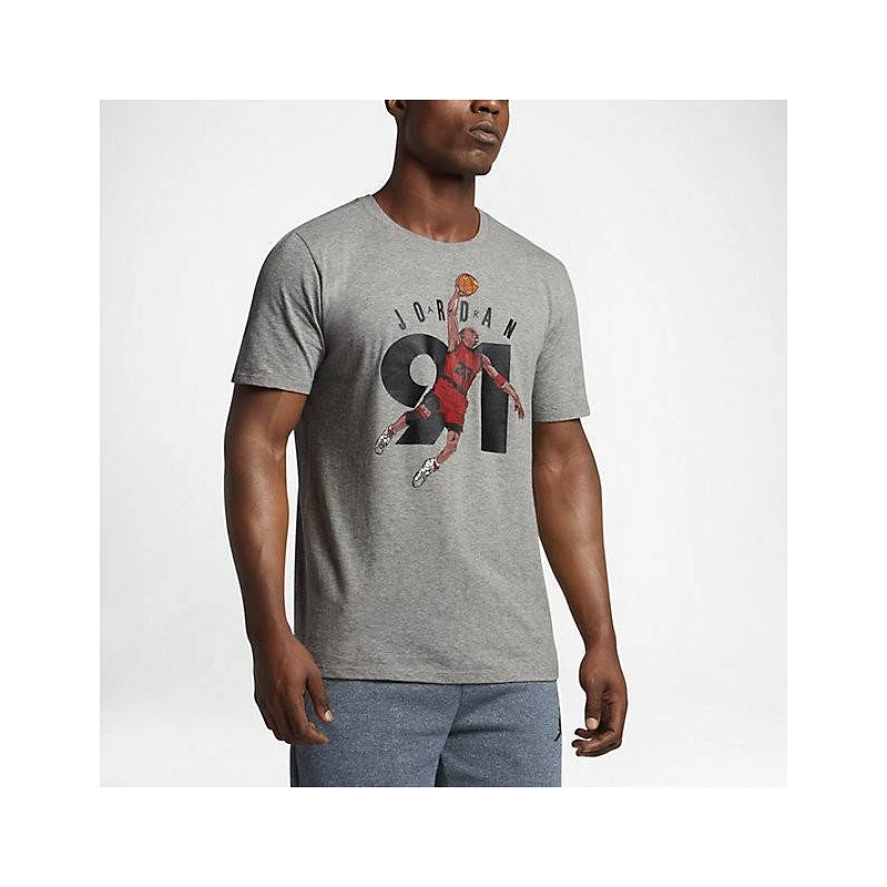 CAMISETA NIKE AIR JORDAN 6 "91" GREY