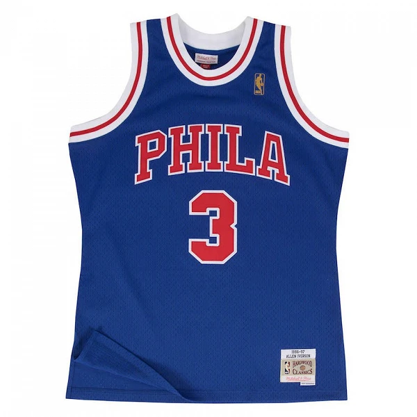 CAMISETA ALLEN IVERSON - SIXERS - SWINGMAN AZUL