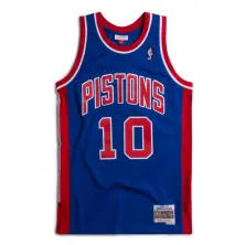 Camiseta Dennis Rodman con Detroit Pistons 1988 Swingman Azul