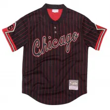 TOP MITCHELL AND NESS CHICAGO BULLS 6 RINGS MESH RED