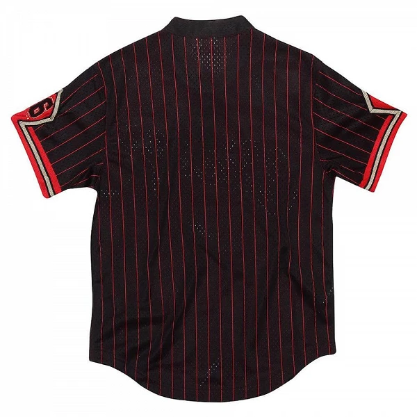 TOP MITCHELL AND NESS CHICAGO BULLS 6 RINGS MESH RED