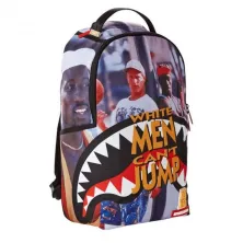 MOCHILA SPRAYGROUND WHITE MEN CAN´T JUMP