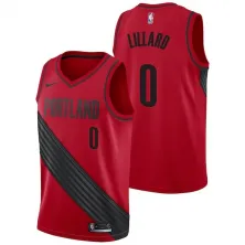 CAMISETA DAMIAN LILLARD PORTLAND TRAIL BLAZERS NIKE SWINGMAN CE JUNIOR ROJA