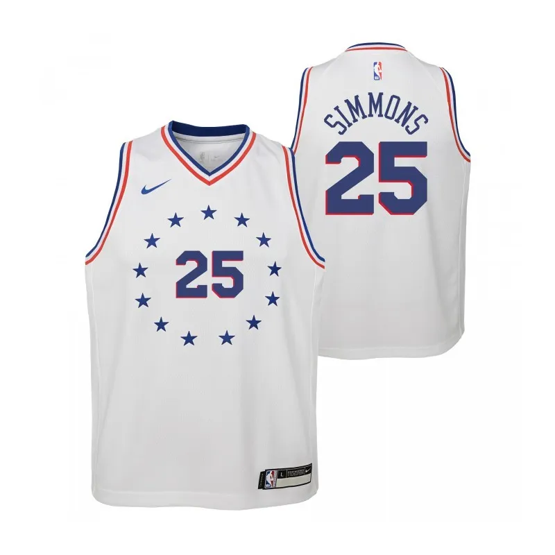 CAMISETA BEN SIMMONS SIXERS SWINGMAN JUNIOR BLANCA nueva