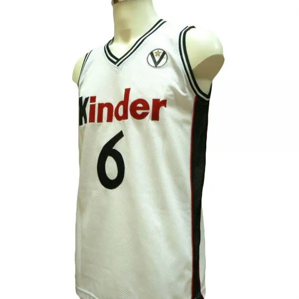 CAMISETA MANU GINOBILI - KINDER BOLONIA BLANCO