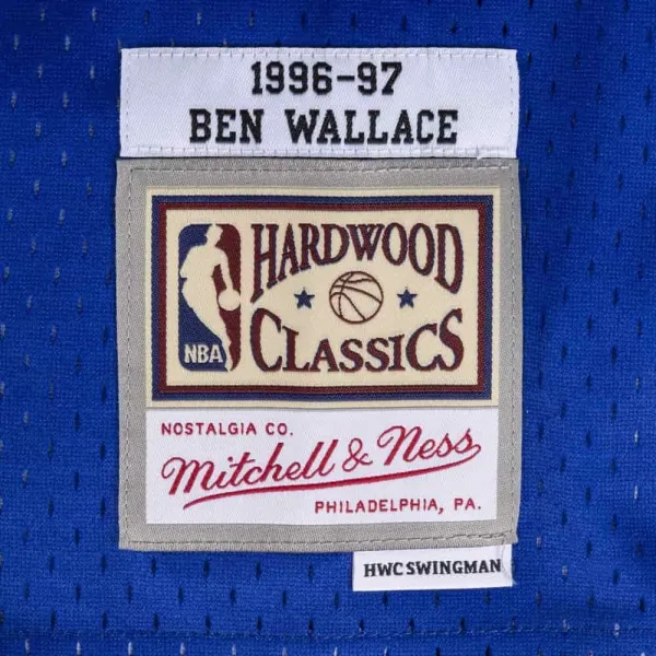 CAMISETA BEN WALLACE WASHINGTON BULLETS 1996-97 - SWINGMAN MITCHELL& NESS