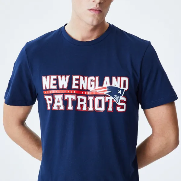 CAMISETA NEW ERA NFL NEW ENGLAND PATRIOTS "STACKED WORDMARK"