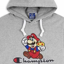 SUDADERA CON CAPUCHA CHAMPION "SUPERMARIO"