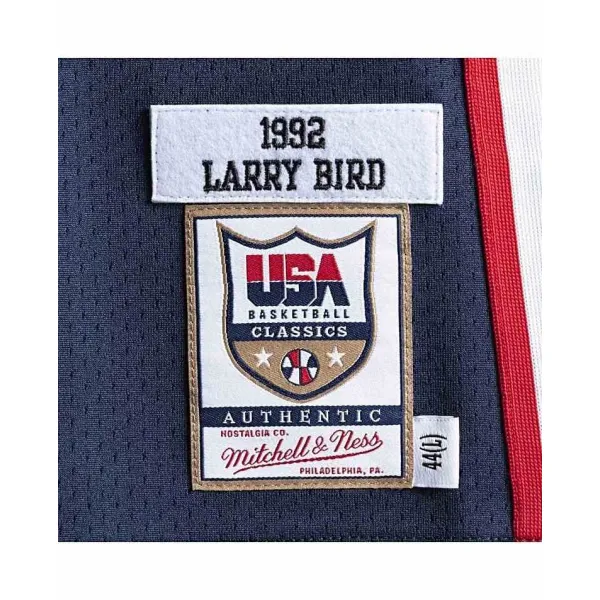 CAMISETA LARRY BIRD DREAM TEAM 92 MITCHELL AND NESS USA BASKETBALL.