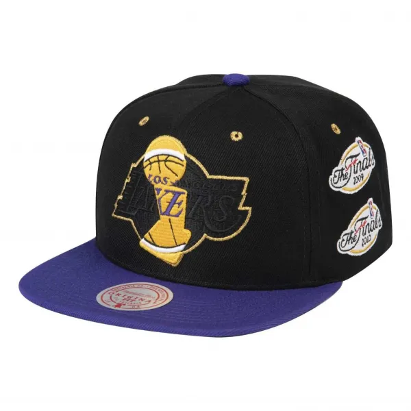 GORRA MITCHELL AND NESS - NBA LAKERS CHAMPION TROPHY