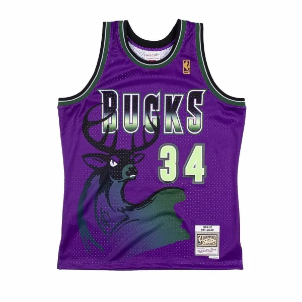 CAMISETA RAY ALLEN - BUCKS - HARDWOOD CLASSICS RELOAD SWINGMAN