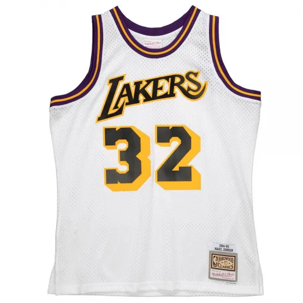 CAMISETA MAGIC JOHNSON - LAKERS - HARDWOOD CLASSICS RELOAD SWINGMAN, BLANCA