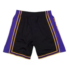 SHORT LAKERS RELOAD SWINGMAN - MITCHELL & NESS NEGRO