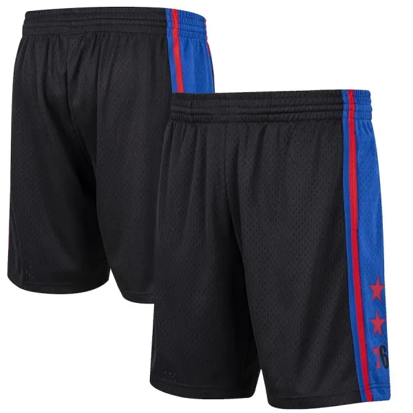 SHORT PHILADELPHIA 76ERS SIXERS RELOAD SWINGMAN - MITCHELL & NESS NEGRO