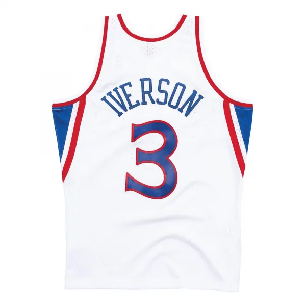 CAMISETA ALLEN IVERSON PHILADEPHIA SIXERS 76ERS - SWINGMAN BLANCA 1996-97