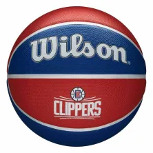 Balon Wilson Los Angeles Clippers NBA tribute para exterior vista frontal