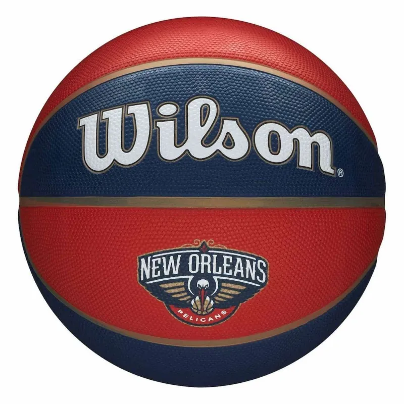 Balon Wilson New Orleans Pelicans NBA tribute para exterior vista frontal