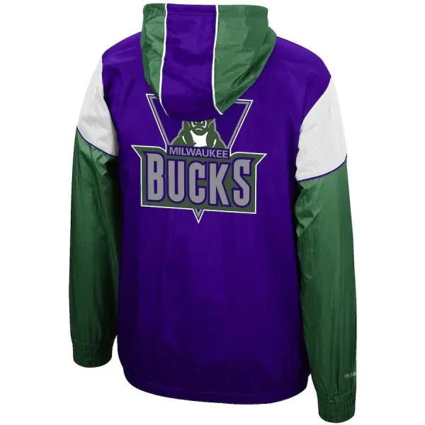 CHAQUETA MILWAUKEE BUCKS MITCHELL AND NESS HIGHLIGHT REEL WINDBREAKER