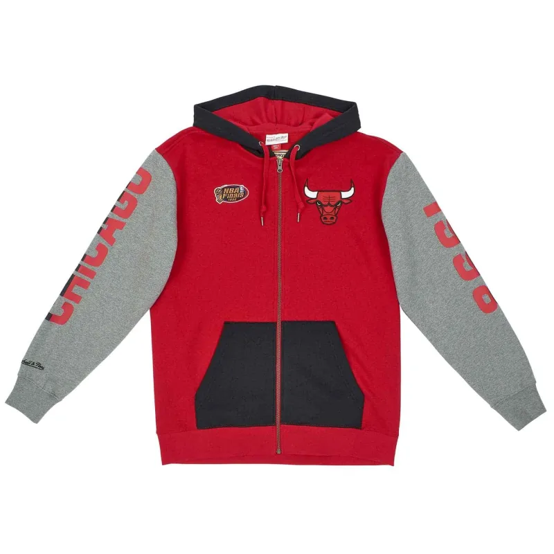 SUDADERA MITCHELL AND NESS "FULL ZIP CHICAGO BULLS "