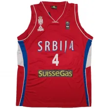 EQUIPACION SERBIA MILOS TEODOSIC , FIBA 2014 EN ROJO