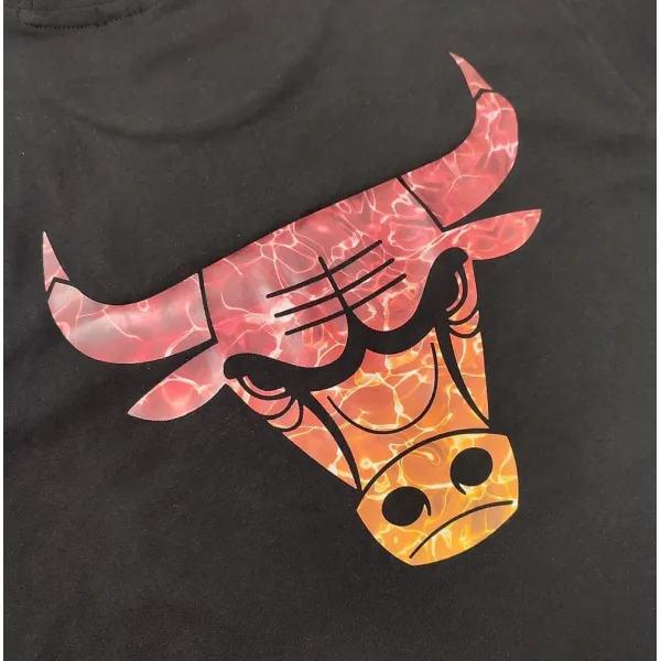 CAMISETA CHICAGO BULLS NEW ERA "WATER PRINT" NEGRA