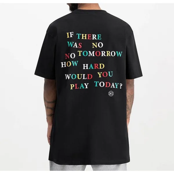 CAMISETA K1X " NO TOMORROW " - NEGRA