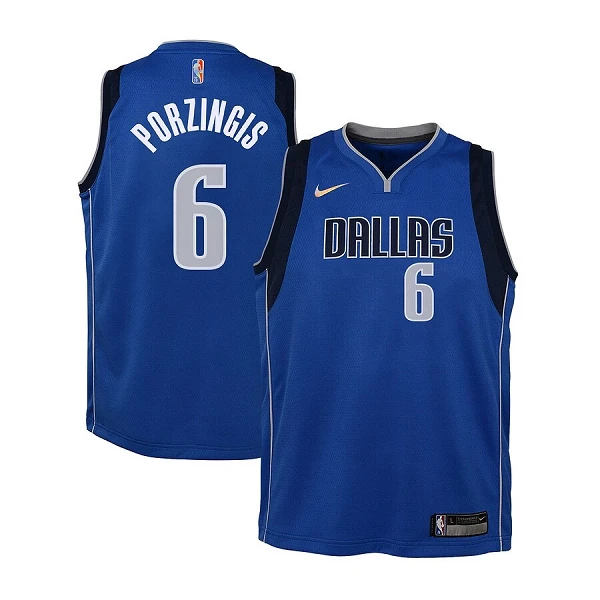 CAMISETA PORZINGIS DALLAS MAREVICKS SWINGMAN JUNIOR AZUL CAMISETA PORZINGIS DALLAS MAREVICKS SWINGMAN JUNIOR AZUL