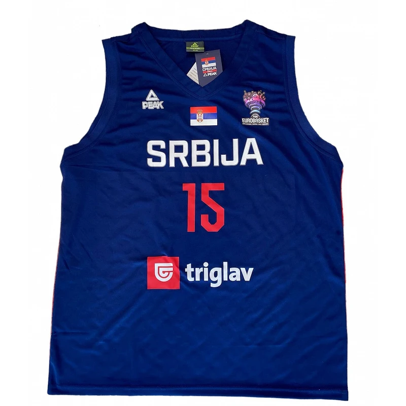 CAMISETA NIKOLA JOKIC SERBIA - PEAK AZUL EUROBASKET 22