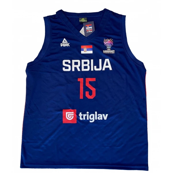 CAMISETA NIKOLA JOKIC SERBIA - PEAK AZUL EUROBASKET 22