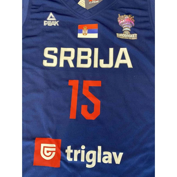 CAMISETA NIKOLA JOKIC SERBIA - PEAK AZUL EUROBASKET 22