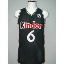 CAMISETA MANU GINOBILI - KINDER BOLONIA NEGRO