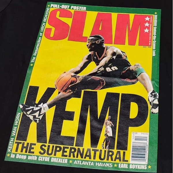 CAMISETA SHAWN KEMP "SLAM COVER" - MITCHELL & NESS