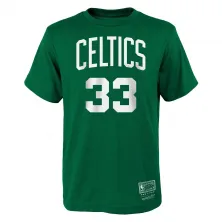 Camiseta manga corta Larry Bird Celtics Mitchell and Ness junior vista frontal