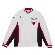 Chaqueta Chicago Bulls NBA Finals 1998-99 Authentic Warm Up blanca vista frontal