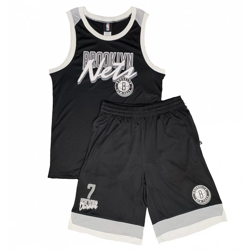 equipacion baloncesto de Kevin Durant con los Nets para entrenamiento en negro