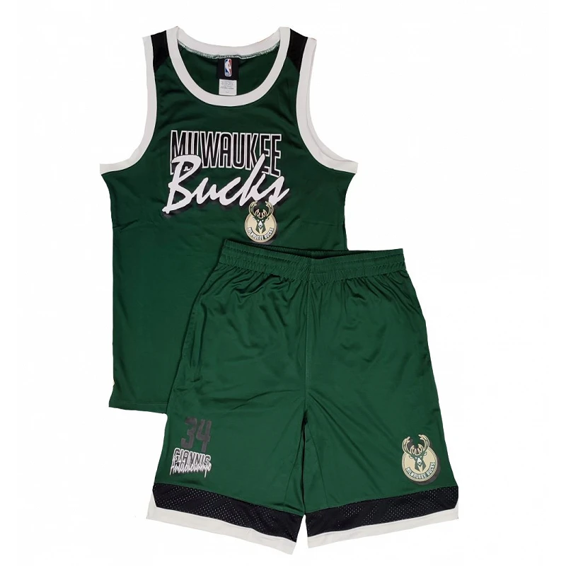 equipacion baloncesto de Giannis Antetokounmpo con los Bucks para entrenamiento en verde