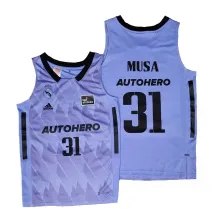 camiseta baloncesto junior Dzanan Musa real madrid 2023 segunda equipacion