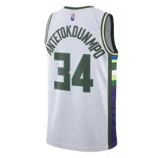 Camiseta baloncesto antetokounmpo milwaukee bucks city edition nike