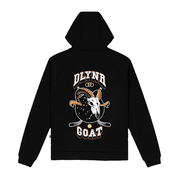 sudadera con capucha DLYNR Goat Skull en negro