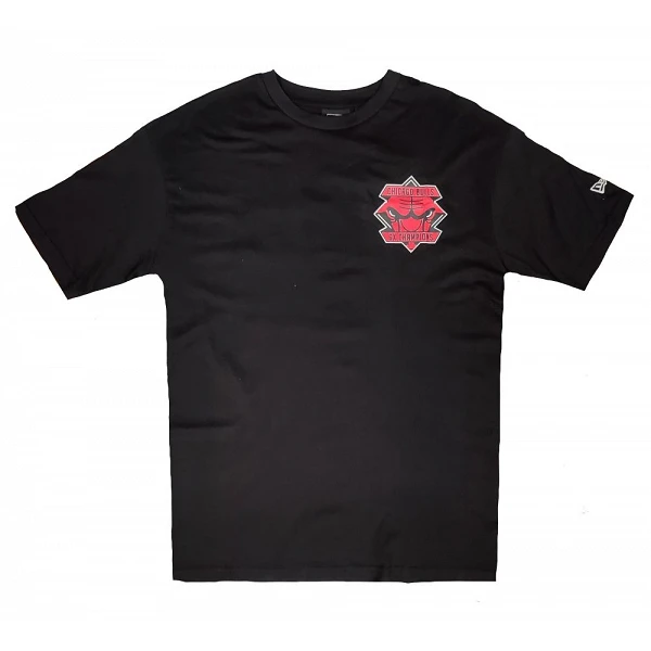 Camiseta NBA Championship Chicago Bulls Logo de New Era en negro