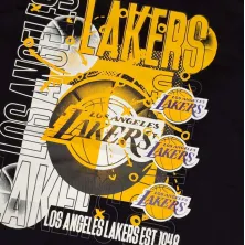 camiseta manga corta baloncesto nba lakers basketball graphic new era 60357115
