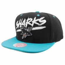 gorra plana San Jose Sharks NHL Transcript Mitchell and Ness