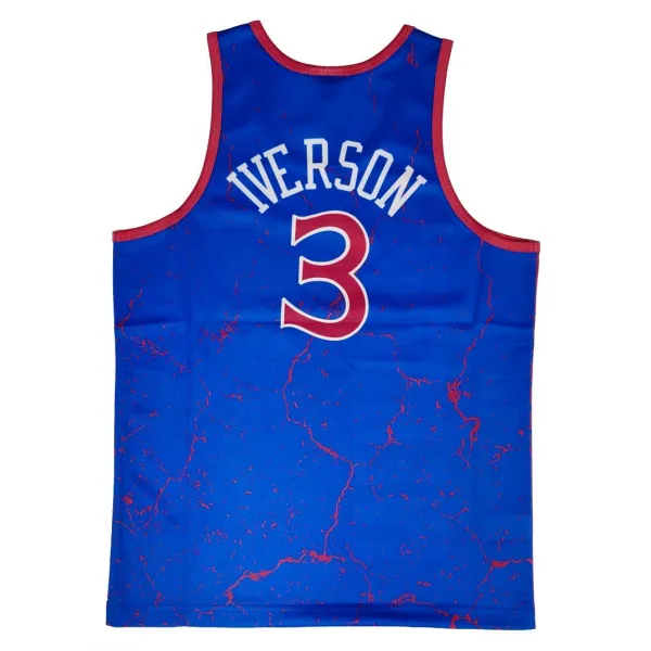 Camiseta Allen Iverson NBA player burst Mitchell and Ness