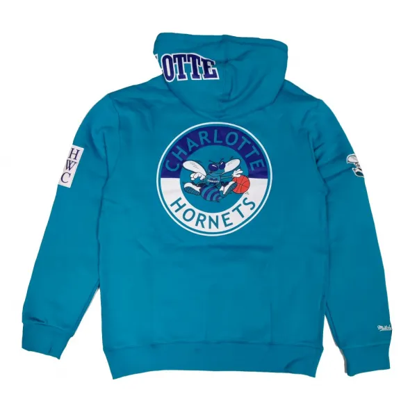 Sudadera con capucha Charlotte Hornets City Collection Mitchell and Ness