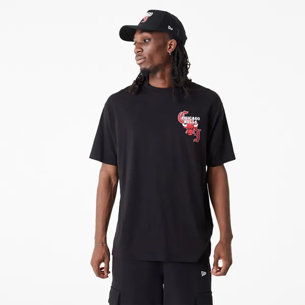 Camiseta Chicago Bulls "Team Graphic" Oversized New Era black