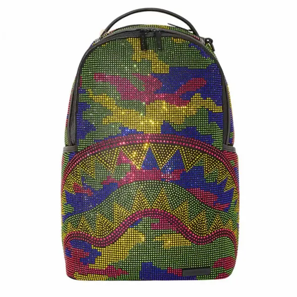 Mochila Sprayground Trippy Trinity Camo Crystal