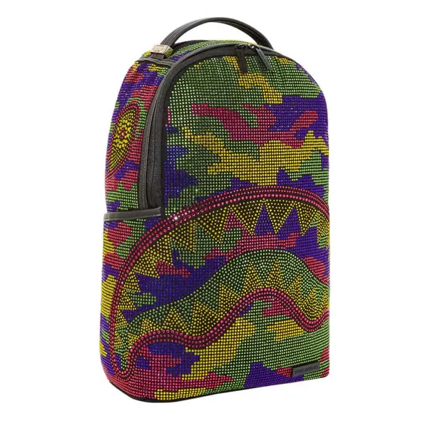 Mochila Sprayground Trippy Trinity Camo Crystal