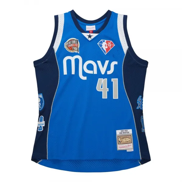 Camiseta Dirk Nowitzki Dallas Mavericks Hall of Fame Swingman