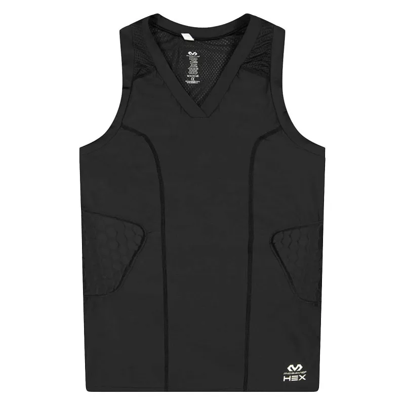 Camiseta McDavid con protecciones HEX Tank 7963R negra