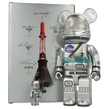 Bearbrick NASA Project Mercury Astronaut 400%+100% Set - Mediom Toys